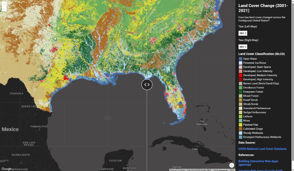 Land Cover Change Web App