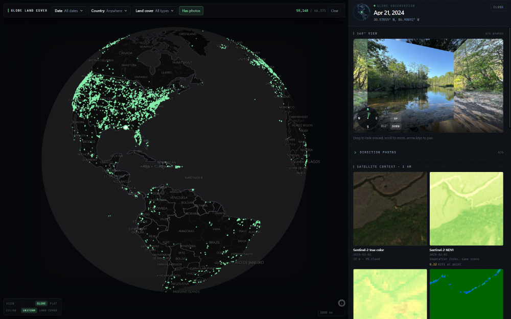GLOBE Land Cover 3D Visualization