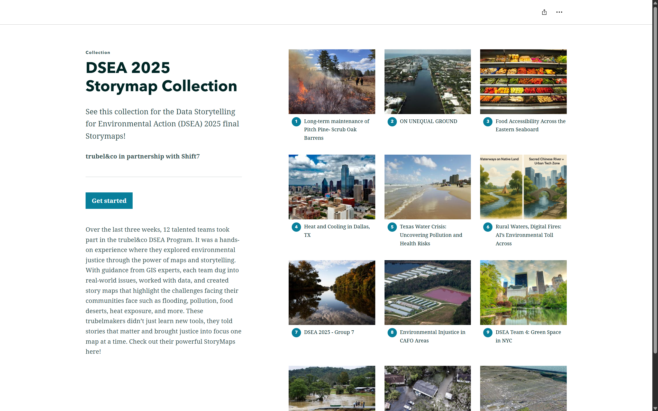 Picture of final projects from DSEA